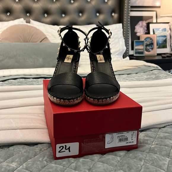 Valentino Espadrillas Wedge - Like New w/Box